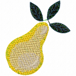 Pear Embroidery Design 10 Pear Embroidery Design 10